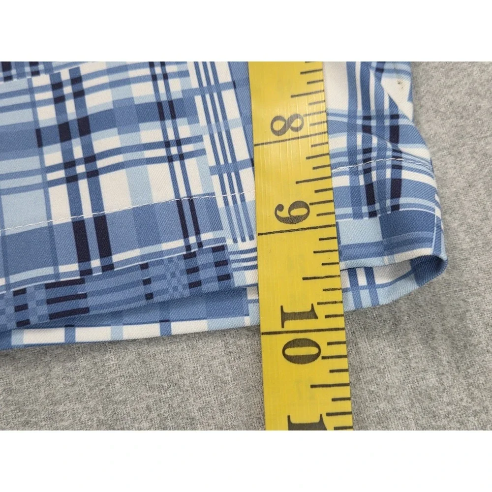 Peter Millar‎ Crown Crafted Performance Golf Shorts Mens 34 Blue Patchwork Print